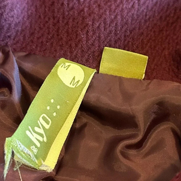 Soia & Kyo Double-Breasted Peacoat Jacket w/ Belt Button Up Size Medium Women's - Picture 11 of 13